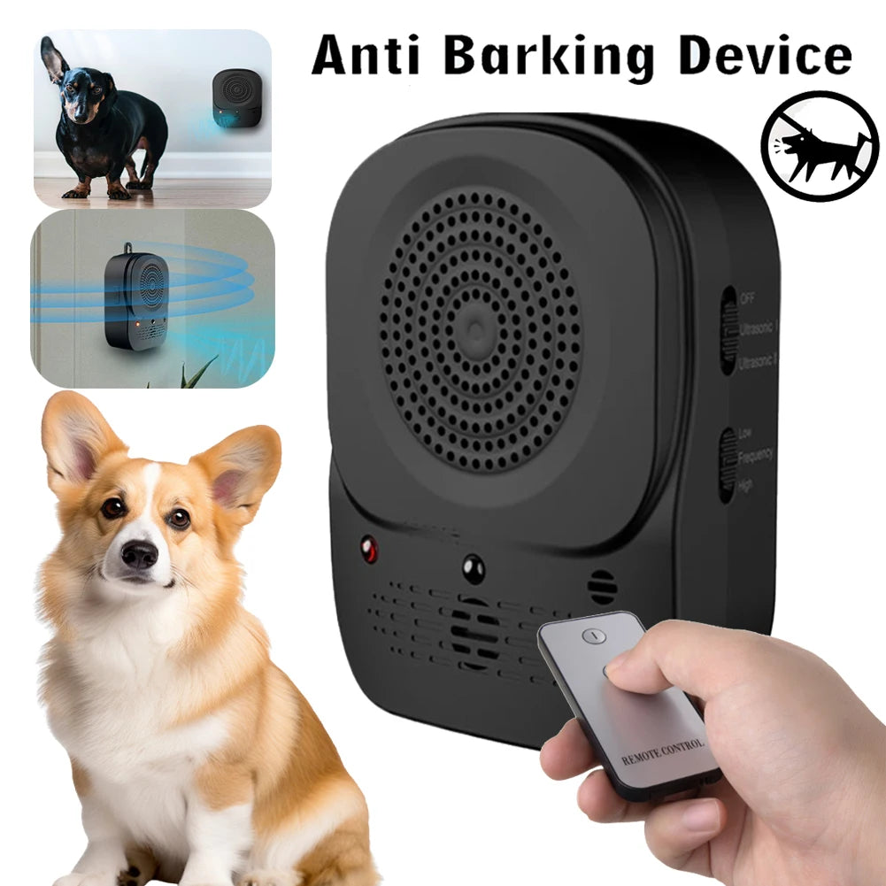 Ultrasonic Dog Barking Control Device – 4-Level Adjustable Anti-Bark Trainer | Safe & Effective Bark Deterrent for Small, Medium & Large Dogs