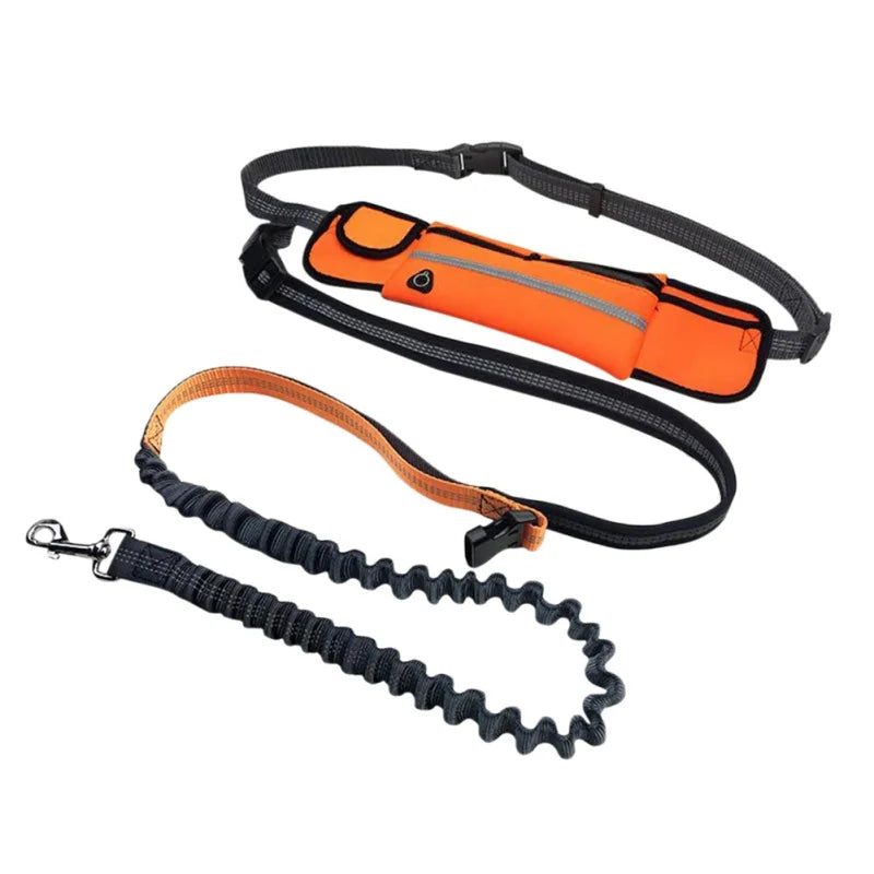 Hands-Free Dog Leash with Running Belt – Adjustable, Reflective, Multi-Functional Jogging Leash Set for Active Dog Owners