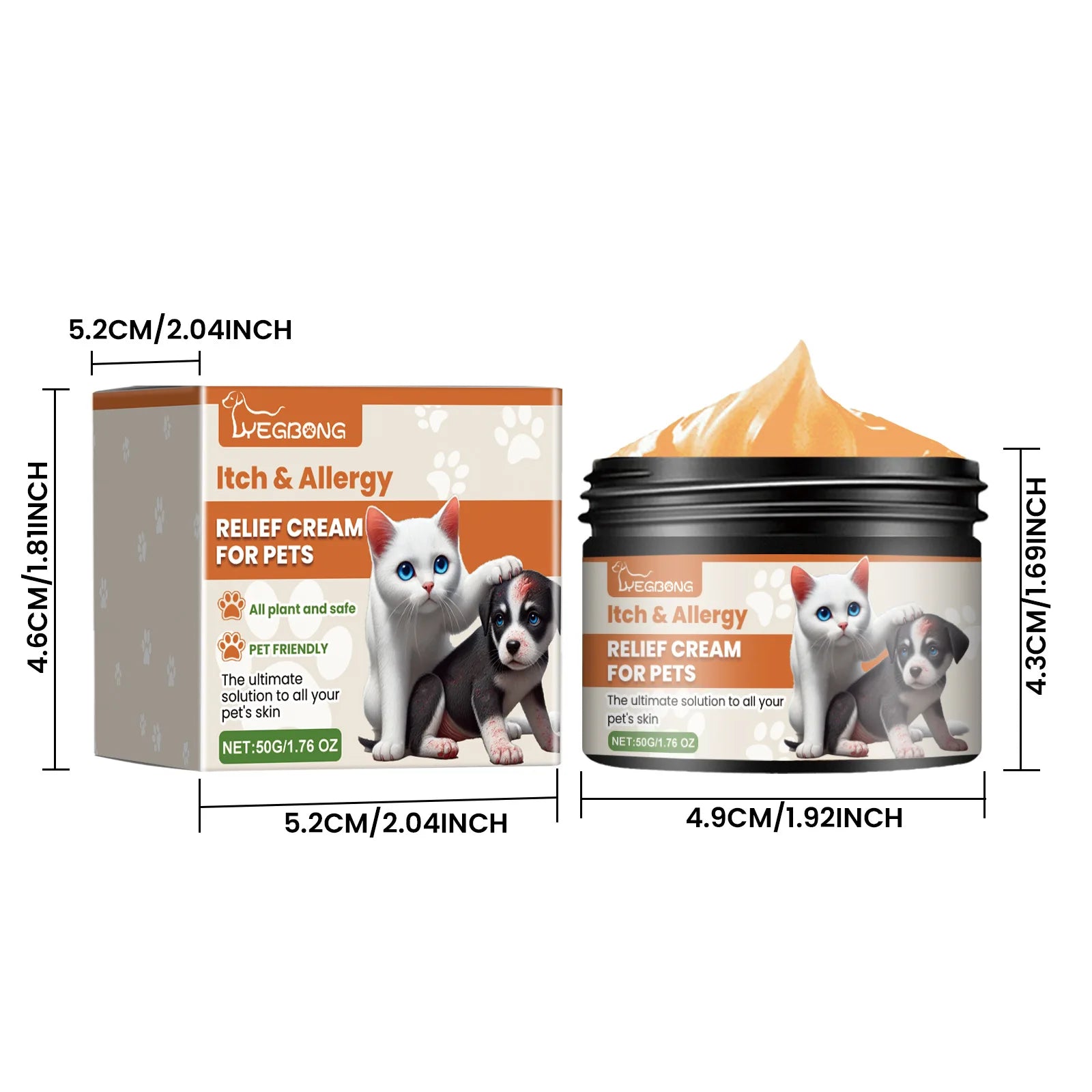 Yegbong Pet Skin Care Cream – Soothing Relief for Itching, Warts, and Ringworm