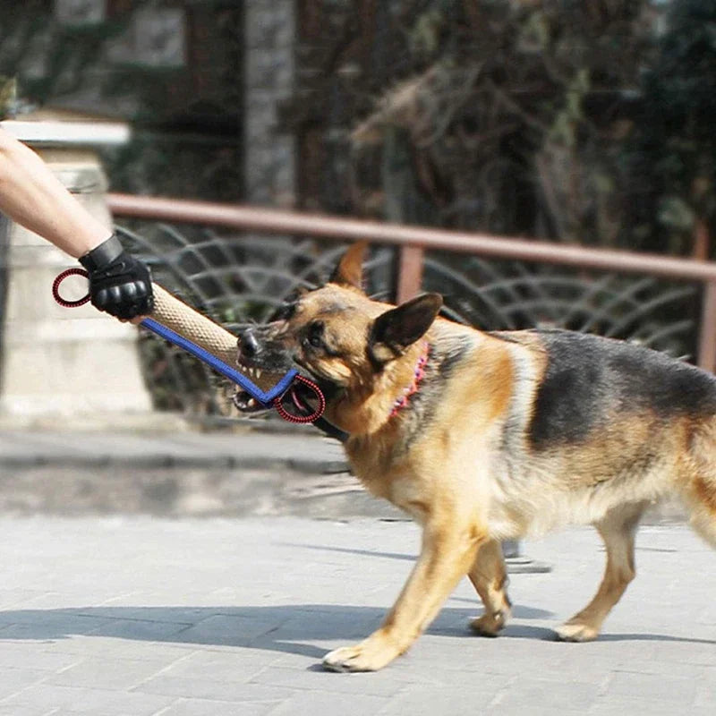 Coarse Jute Dog Chew Stick – Molar Training Bite Pillow for German Shepherds and Working Dogs
