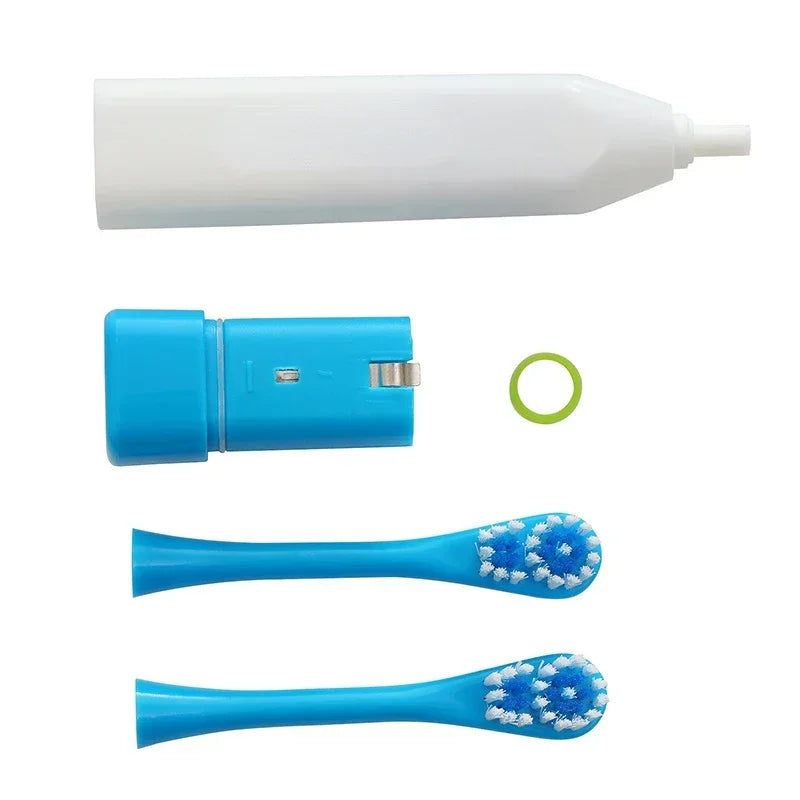 Electric Dog Toothbrush – Non-Slip Handle Oral Care Brush for Pets