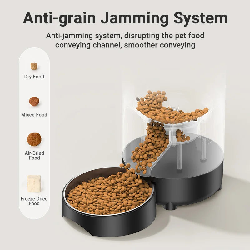 ROJECO 2L Automatic Pet Feeder – Smart Auto Dog & Cat Food Dispenser, Button Control