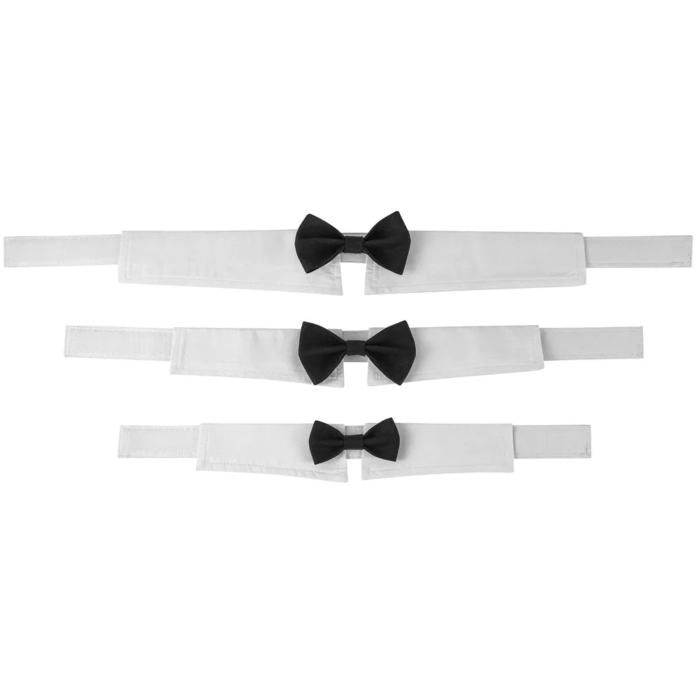 Sucado Adjustable Formal Necktie Tuxedo Bow Tie Collar – Elegant Pet Accessory for Dogs & Cats (Wedding, Holiday, Party)