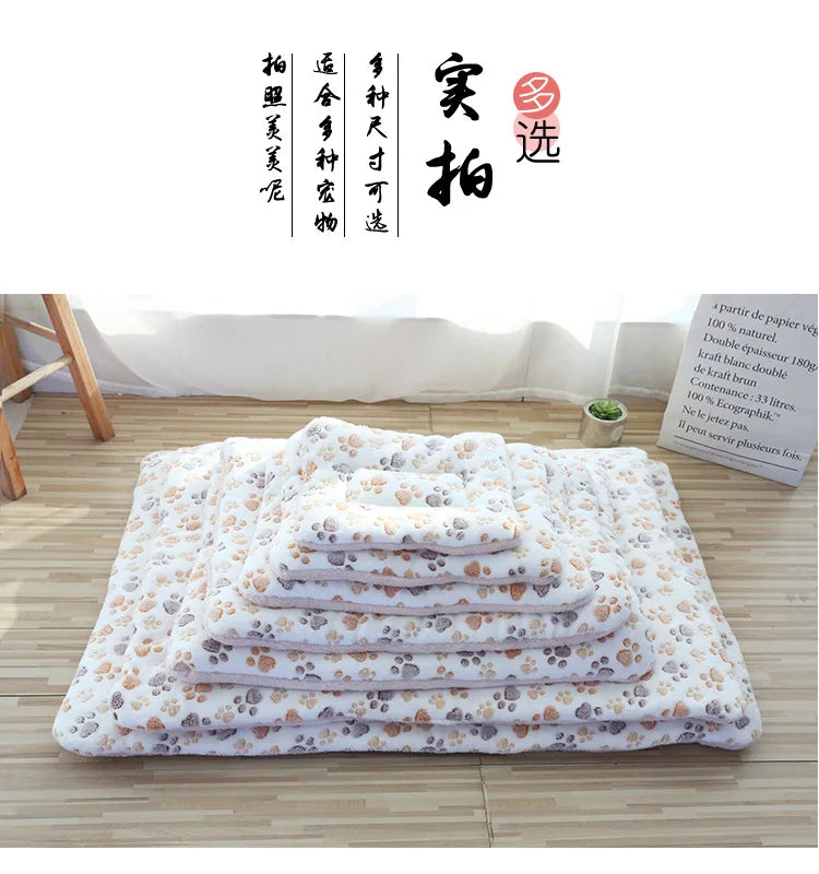 Double-Sided Plush Pet Mat β Reversible Sleeping Bed Cushion for Cats & Small Dogs