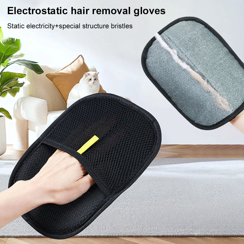 Pet Hair Remover Mitt – Gentle Grooming Glove for Dogs, Cats & Small Pets