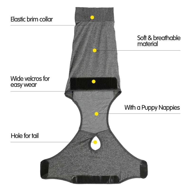 Pet Recovery Suit – Post-Surgery Shirt for Dogs & Cats