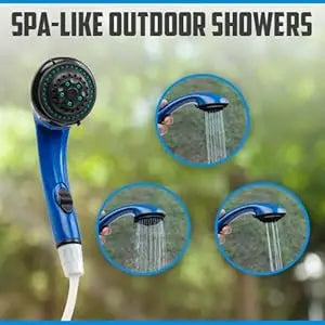 Portable Propane Water Heater & Shower Pump – Outdoor Hot Water System with LCD & Built-In Battery