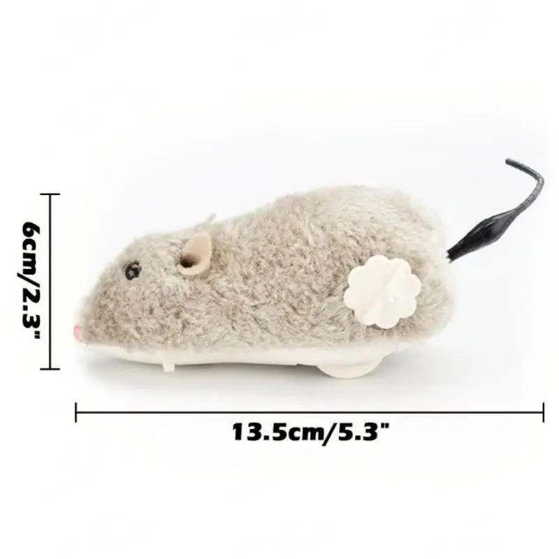 1Pc Lifelike Plush Running Mouse Toy – Interactive Moving Rat Toy for Cats, Dogs & Kids (Random Color)
