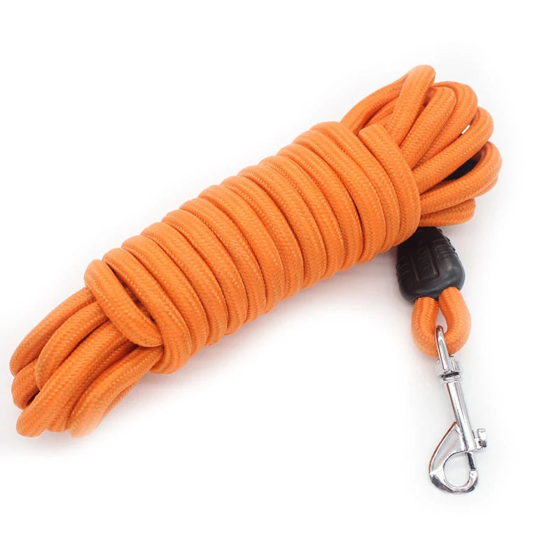 Long Rope Training Dog Leash – 5M / 10M / 15M Heavy-Duty Nylon Recall & Agility Lead for Medium and Large Dogs
