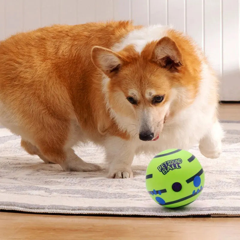 Wobble Wag Giggle Ball – Interactive Dog Toy with Fun Giggle Sounds