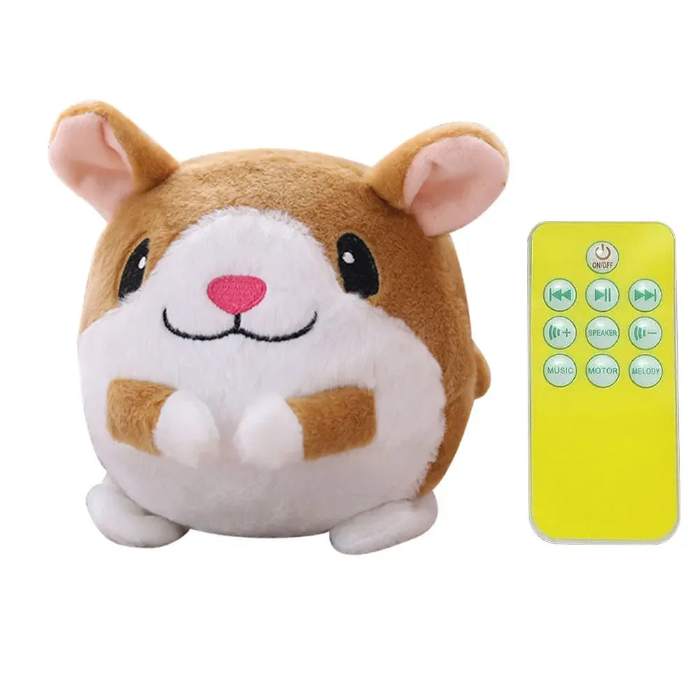 Electronic Interactive Dog Toy Ball – Bouncing, Music & Vibration Plush Chew Ball for Puppies