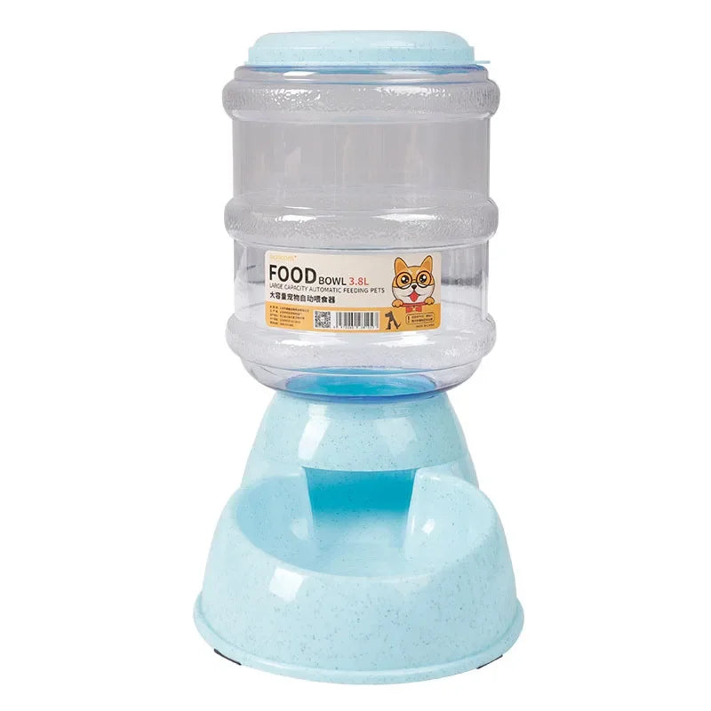 Automatic Dog & Cat Feeder with Water Bottle – 2-in-1 Pet Feeding & Drinking Station