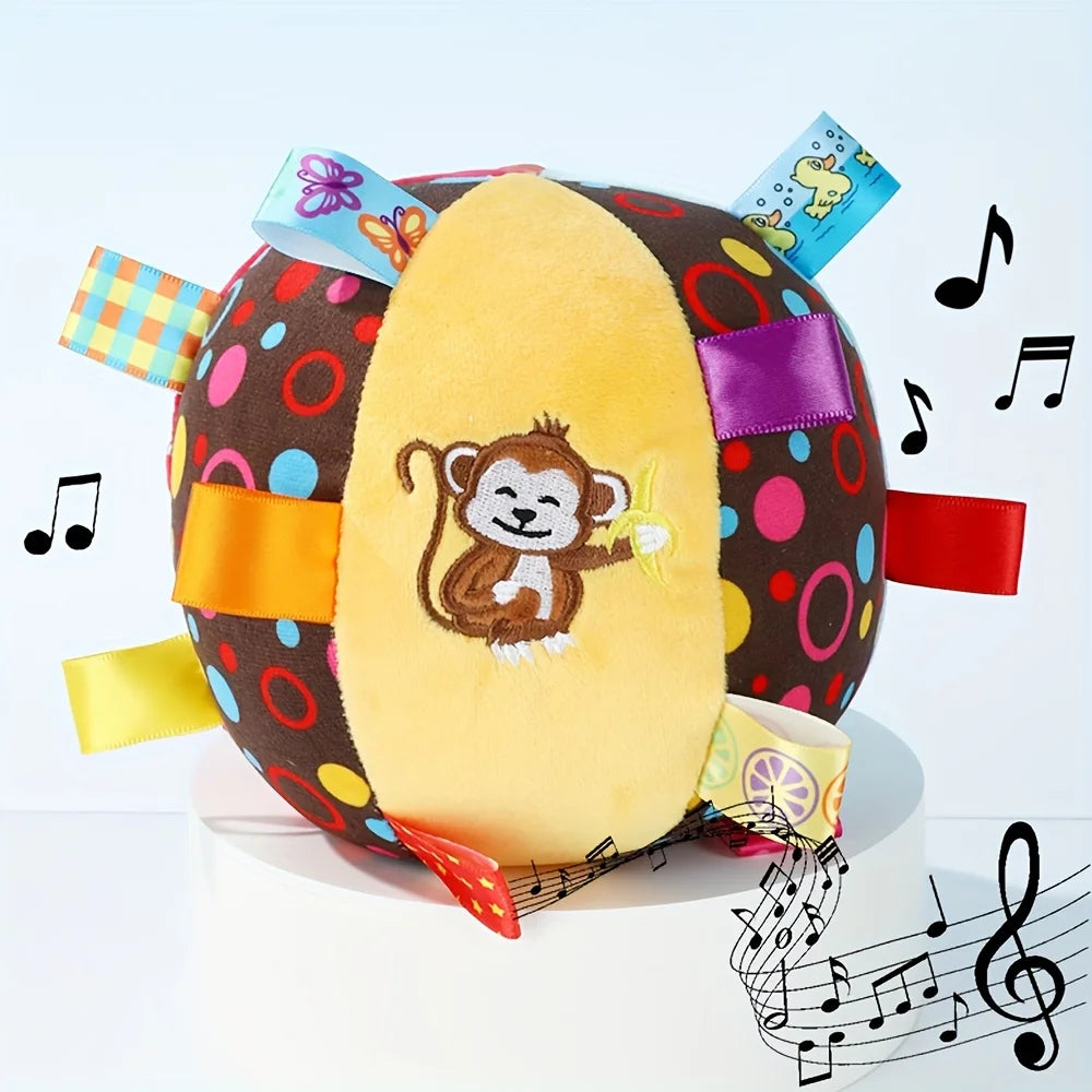 Interactive Ball Dog Toy – Aggressive Chewing, Training, Stress Relief, Bite-Resistant with Plush Handle