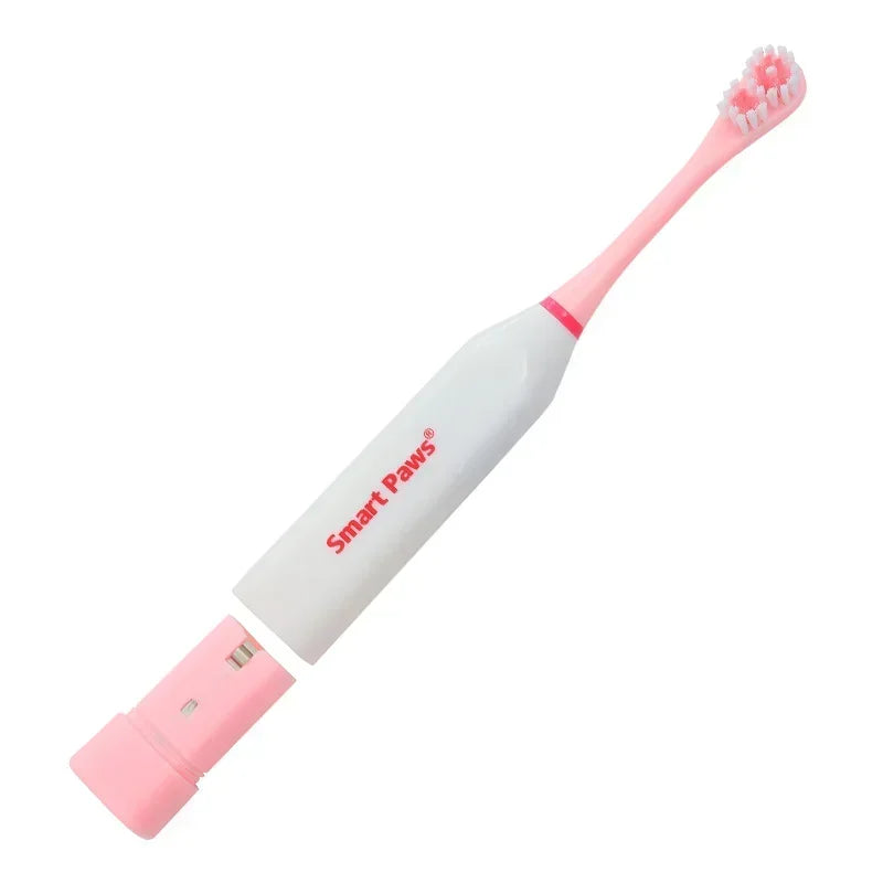 Electric Dog Toothbrush – Non-Slip Handle Oral Care Brush for Pets