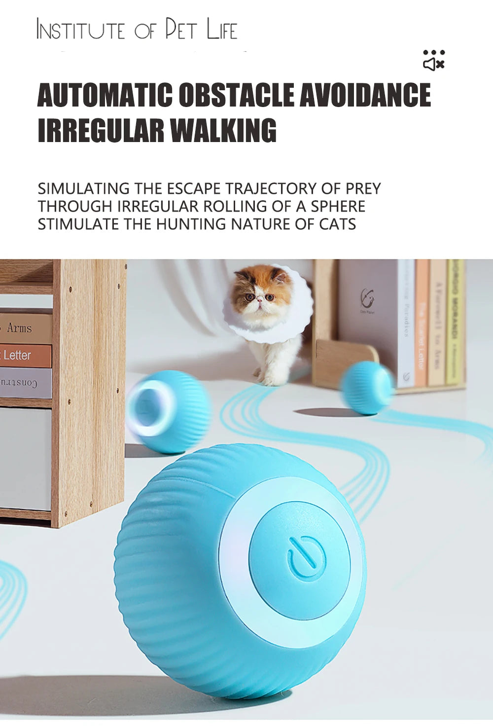 Smart Electronic Interactive Pet Toy Ball – USB Rechargeable Moving, Jumping & Bouncing Ball for Dogs & Cats