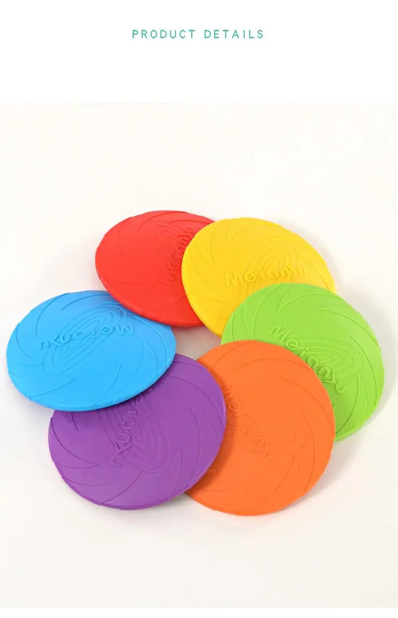 OUZEY Bite-Resistant Flying Disc Toy – Durable Interactive Dog Toy for Outdoor Training & Play