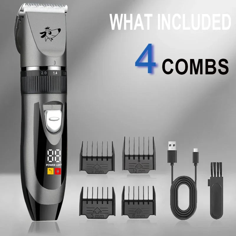 Professional Pet Hair Clipper – Trimmer for Dogs, Cats, Rabbits & Sheep
