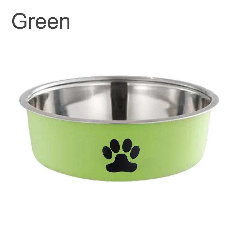 Non-Slip Stainless Steel Pet Bowl – Feeding & Water Dish for Small Dogs & Cats