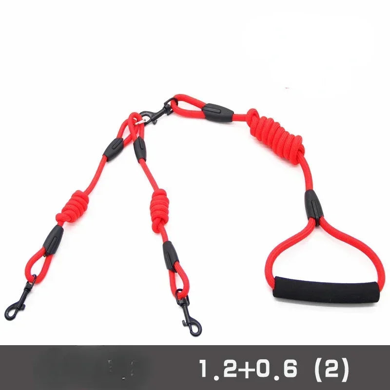 Double Dog Leash Coupler – No-Tangle Nylon Lead for Small Dogs Like Chihuahuas