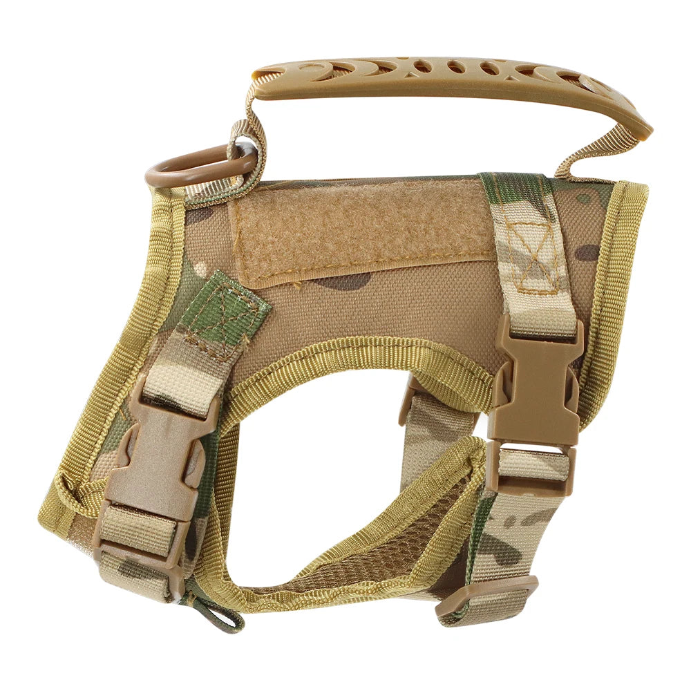Tactical Cat Harness and Leash Set – Adjustable Vest with 9 Patches for Small Dogs and Cats
