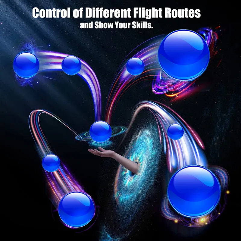 Flyorb Magic Flying Ball – Boomerang Drone Spinner with LED Lights | Hover Orb Toy for Kids, Teens & Family Fun