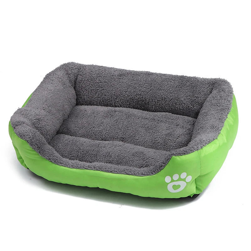 4 Styles Plush Pet Sofa Bed – Removable Washable Cover & Waterproof Upholstery for Dogs & Cats (All Seasons)