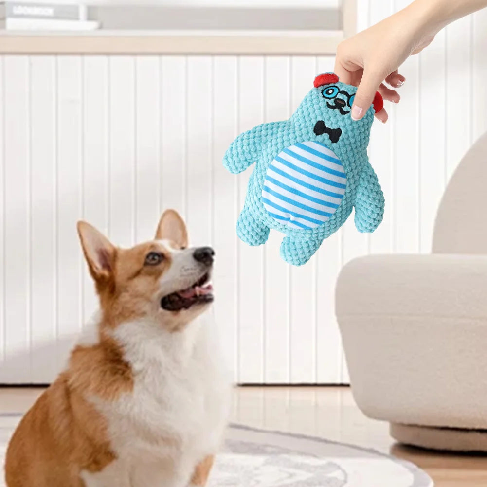 Squeaky Dog Plush Toy – Soft Plush Toy for Small, Medium & Large Dogs | Fun, Durable, and Interactive Puppy Toy