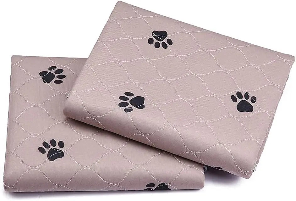 Washable Dog Pee Pads with Grooming Gloves – Reusable Waterproof Puppy Training Pads (Large)