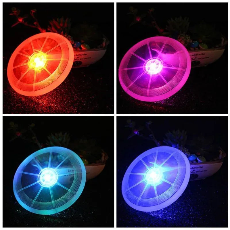 LED Light-Up Dog Flying Disc – Durable, Eco-Friendly Chew & Training Toy