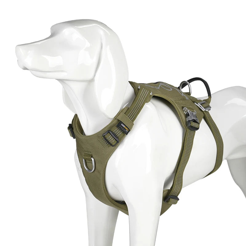 TRUELOVE Escape-Proof Tactical Dog Harness – Training Vest with Zipper Pocket & Control Handle