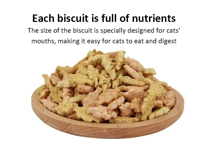 Crispy Cat Biscuits – Salmon, Chicken & Tuna Variety with Catnip