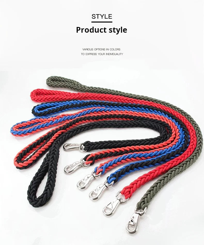 Comfort-Strong 5-Foot Braided Dog Leash – Durable & Comfortable Lead for Training and Daily Walks