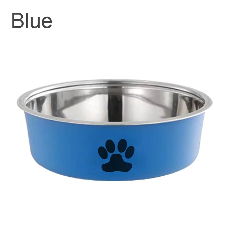 Non-Slip Stainless Steel Pet Bowl – Feeding & Water Dish for Small Dogs & Cats