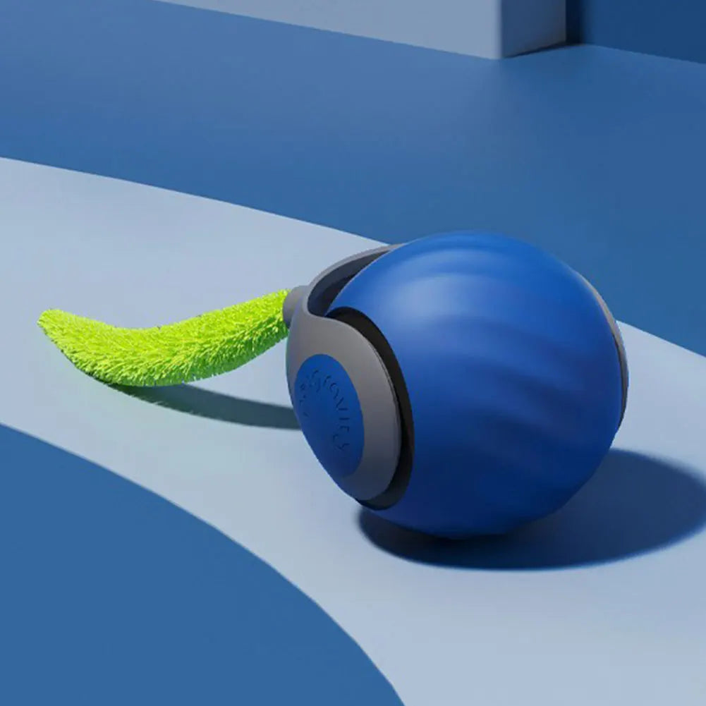Smart Cat Toy Ball – USB Rechargeable Automatic Ball with Replacement Tail, Interactive Cat Toy for Indoor Exercise & Play