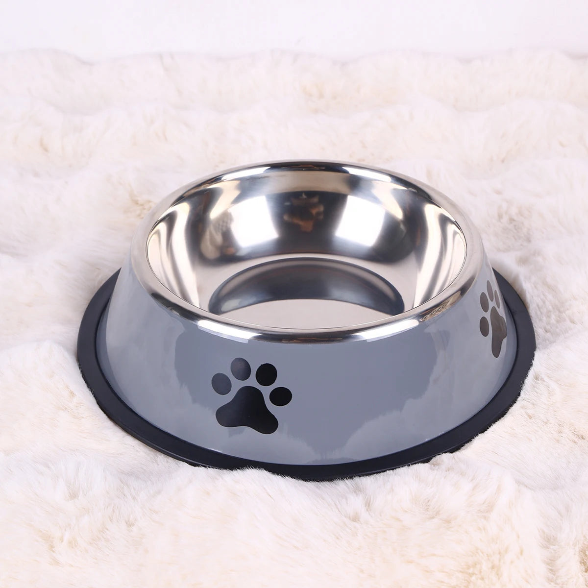 Stainless Steel Pet Bowl – Durable Anti-Fall Food & Water Bowl for Cats & Dogs