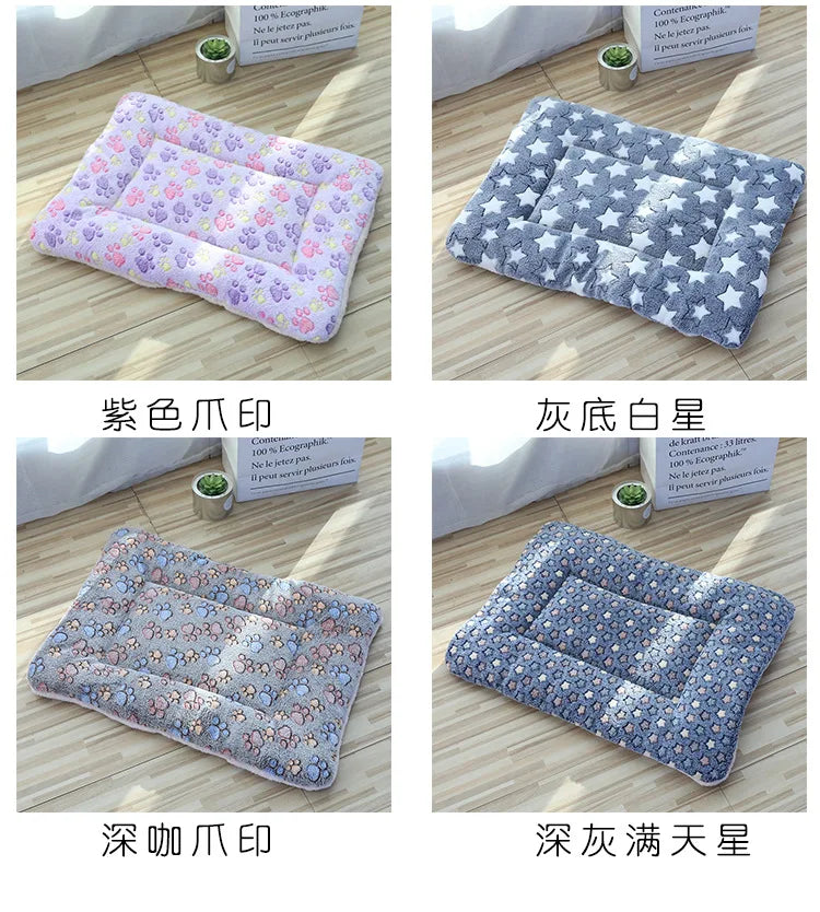 Double-Sided Plush Pet Mat β Reversible Sleeping Bed Cushion for Cats & Small Dogs