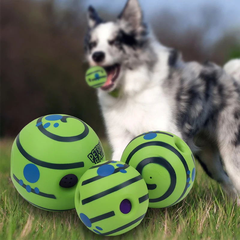 Wobble Wag Giggle Ball – Interactive Dog Toy with Fun Giggle Sounds for All Breeds (As Seen On TV)