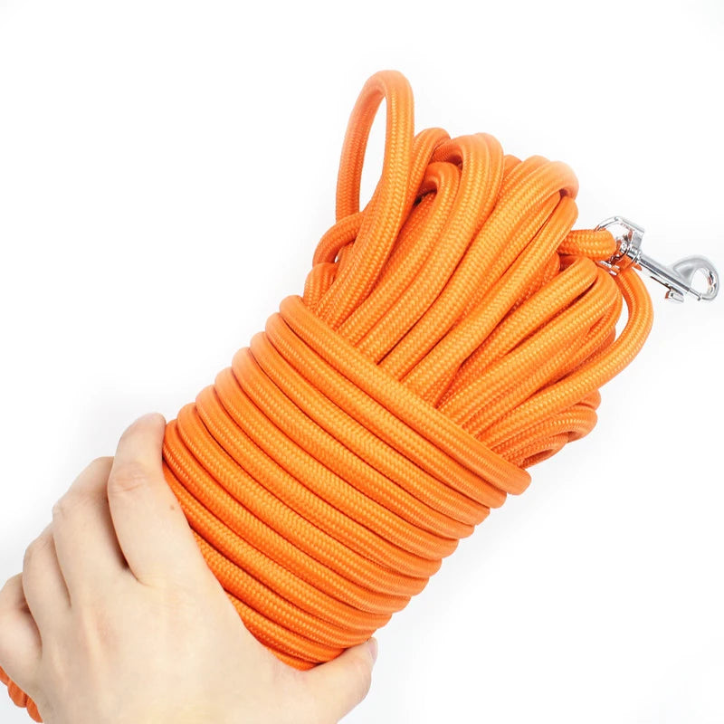 Long Rope Training Dog Leash – 5M / 10M / 15M Heavy-Duty Nylon Recall & Agility Lead for Medium and Large Dogs