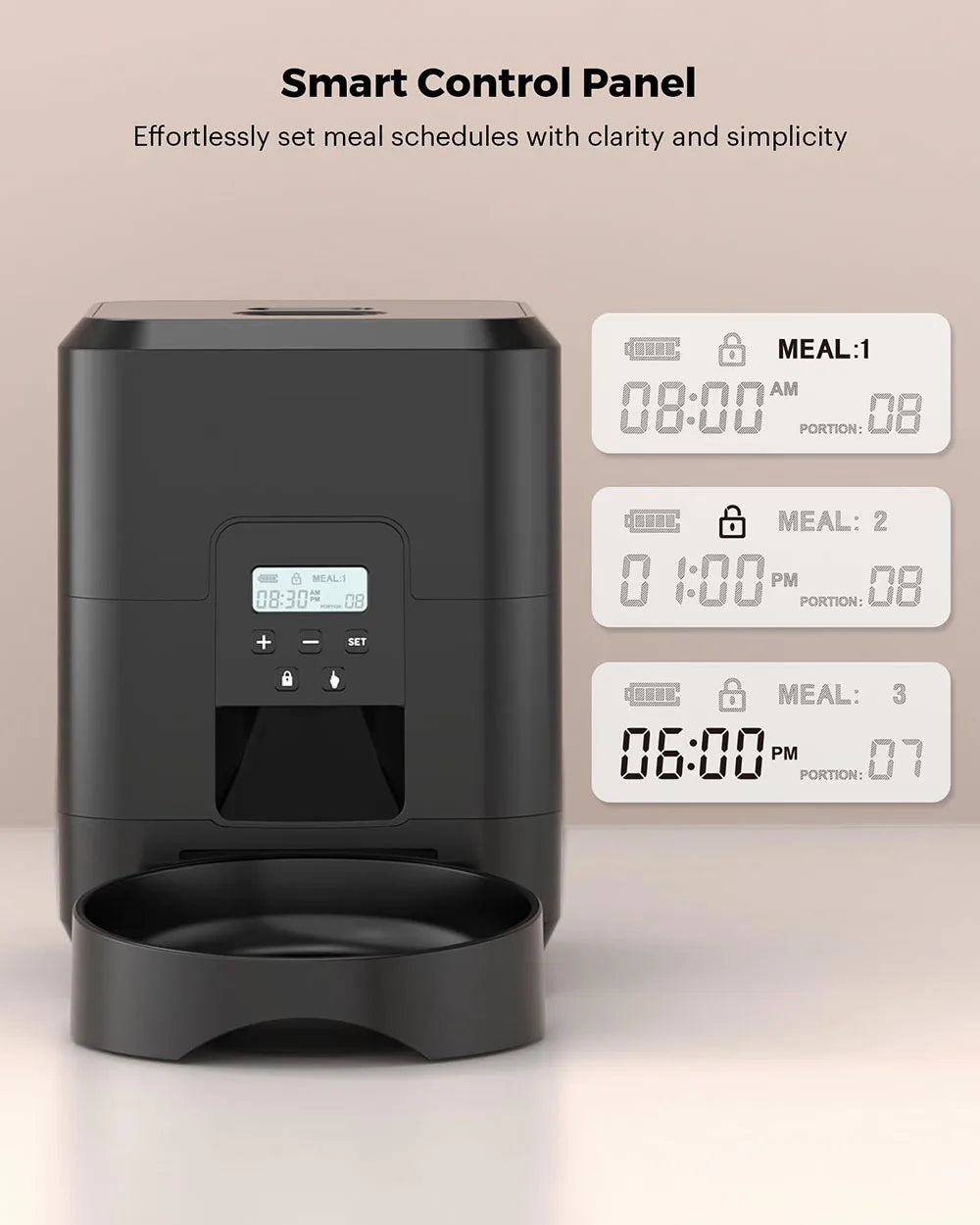 2L Smart Automatic Pet Feeder with WiFi, APP & Camera – Timed Dog & Cat Food Dispenser