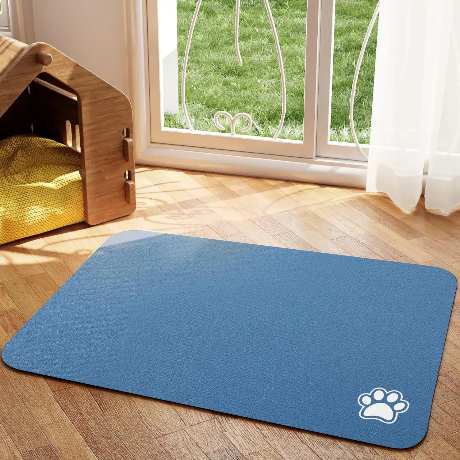 Absorbent Pet Feeding Mat – Quick-Dry Placemat for Dogs & Cats