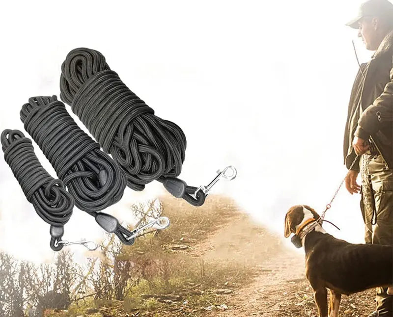 Long Rope Training Dog Leash – 5M / 10M / 15M Heavy-Duty Nylon Recall & Agility Lead for Medium and Large Dogs