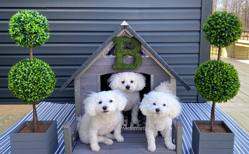 100% Insulated Outdoor Dog House – Winter Dog Kennel with Waterproof Liner & Sturdy Metal Frame