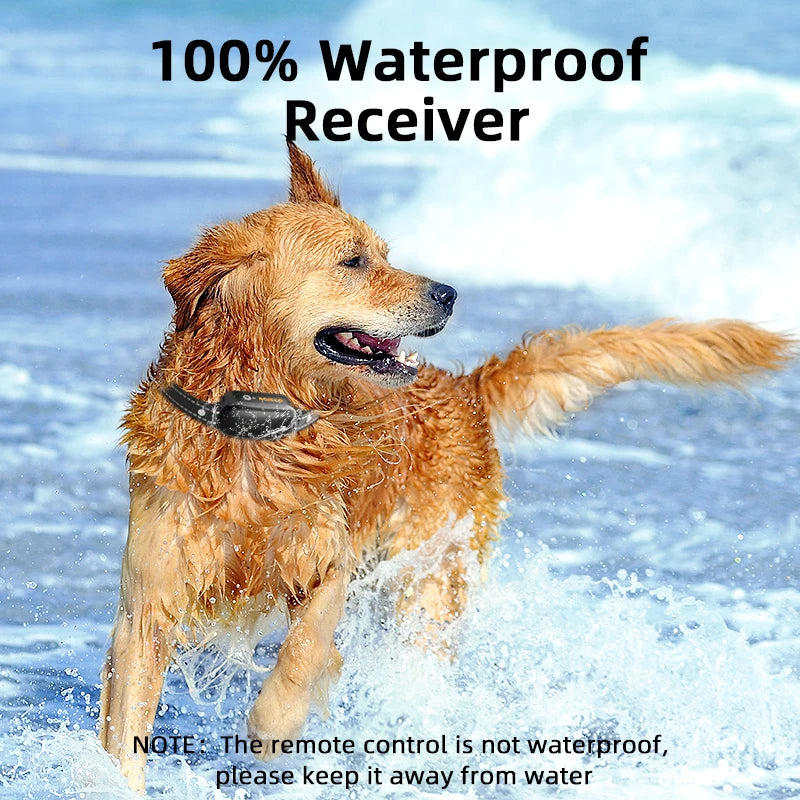 ROJECO Rechargeable Dog Training Collar – IPX7 Waterproof with Remote, Vibration & Shock Modes