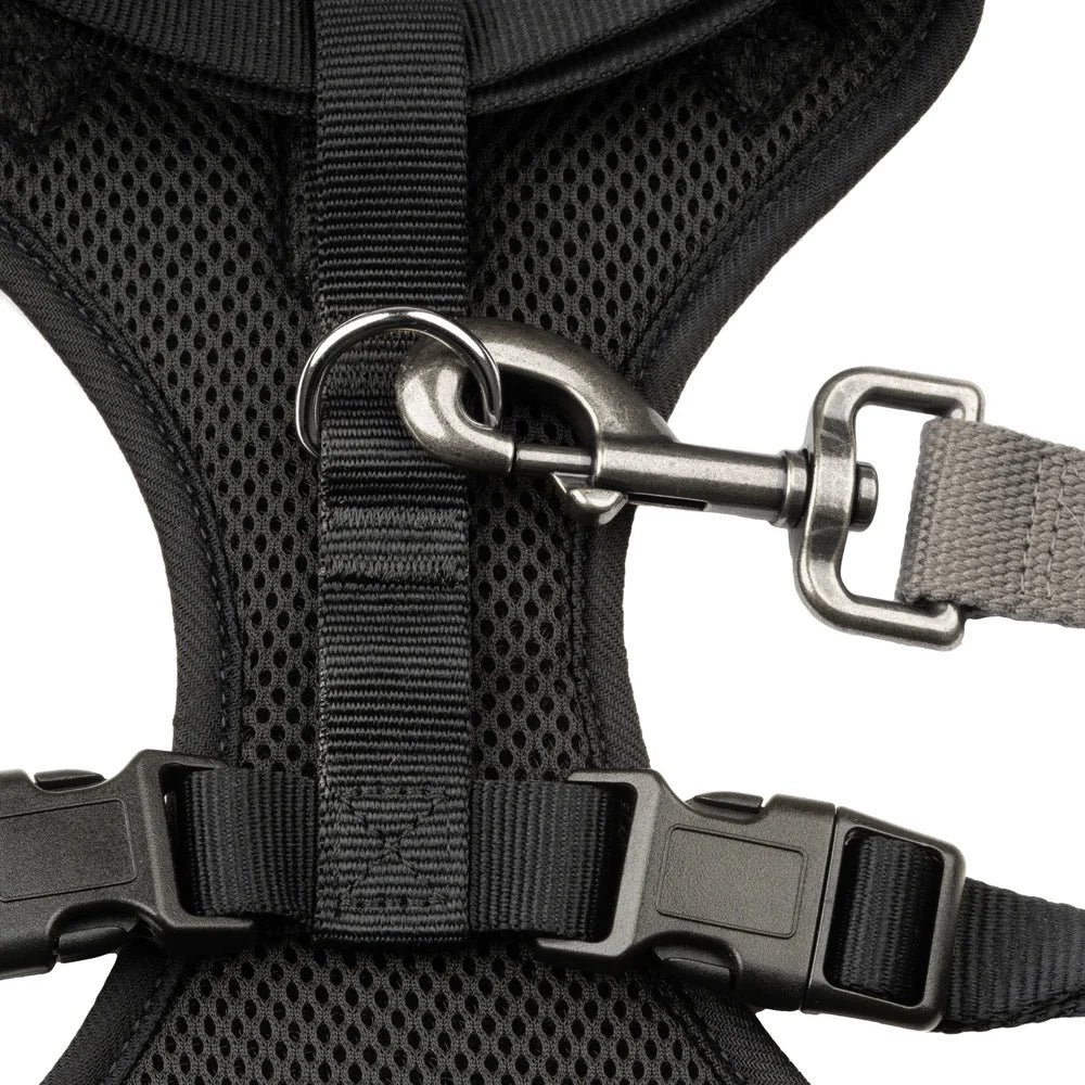 Adjustable Reflective Dog Harness – Soft Mesh Walking Vest for Medium Dogs with D-Ring Leash Clip