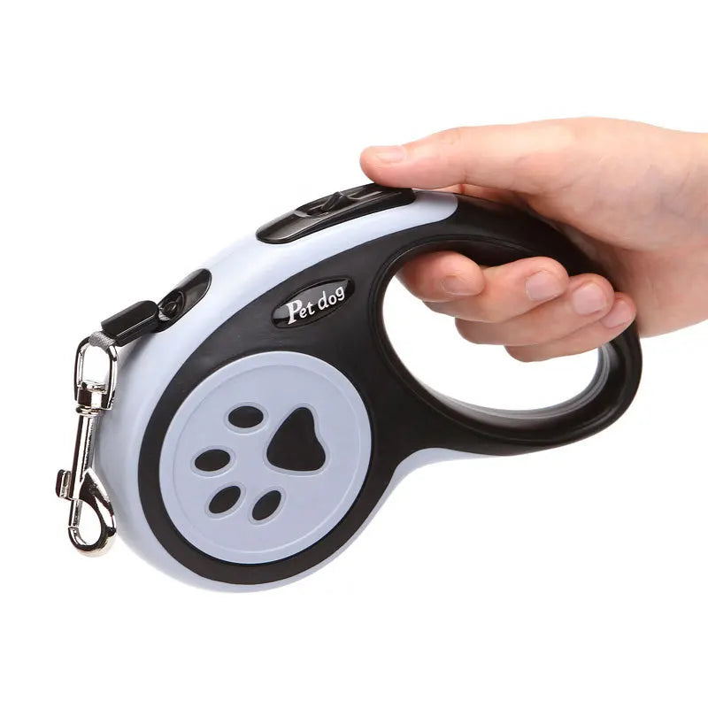 3m / 5m Nylon Retractable Dog Leash – Automatic Durable Cat & Puppy Lead for Walking, Running & Training with Anti-Tangle Design