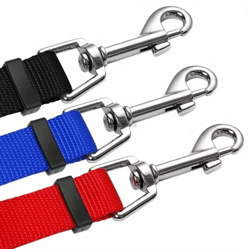 3-in-1 Durable Nylon Dog Leash – Outdoor Walking, Car Travel & Hiking Leash with Padded Handle