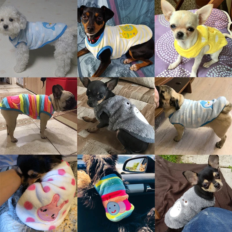 Soft Fleece Winter Dog Coat – Warm Jacket for Small & Medium Dogs and Cats