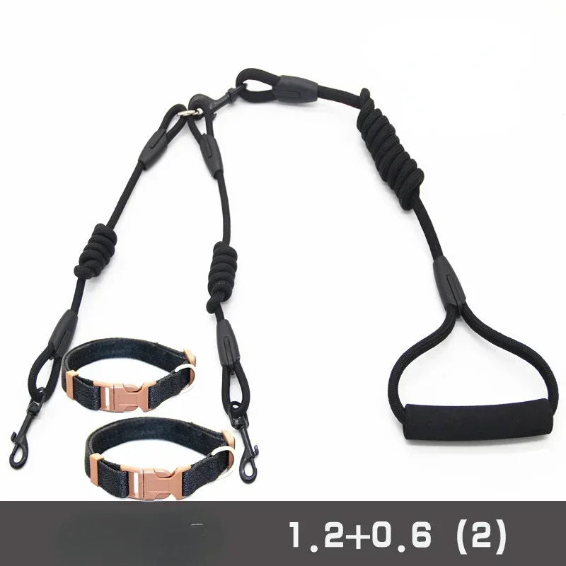 Double Dog Leash Coupler – No-Tangle Nylon Lead for Small Dogs Like Chihuahuas