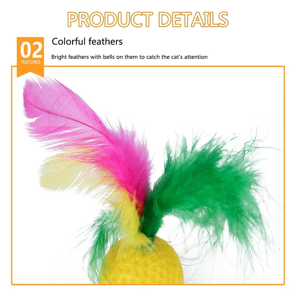 Kitten Toys Variety Pack – Cat Toy Set with Funny Wand, Sisal Mouse, Bell Balls & Interactive Cat Supplies