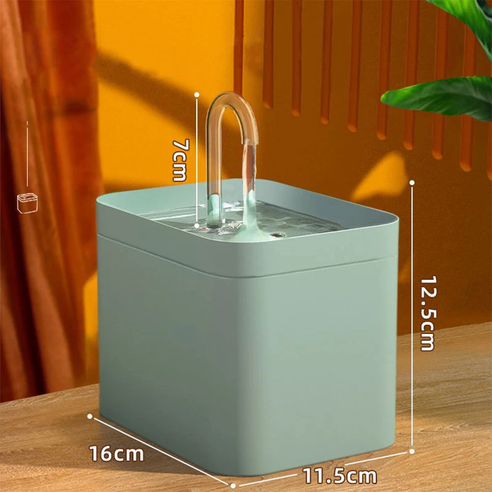 1.5L Automatic Cat Water Fountain – USB Quiet Pump Pet Drinking Dispenser with Filter